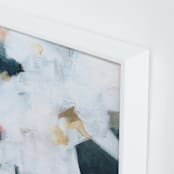 "Betwixt & Between I" - Art Print in Dark Blue by M Gloria Hunter - Frame Close-up