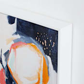 "Light in dark" - Art Print in gold fever orange by Jihye Back Kim - Frame Close-up