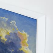 "A Better Day" - Art Print in Thunder Blue by Stephanie Goos Johnson - Frame Close-up