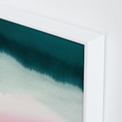 "Pink Tide" - Art Print in Pink sand by A Real Peach Studio - Frame Close-up
