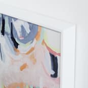 "Dream Peachy" - Art Print in Salmon Pink by Jihye Back Kim - Frame Close-up