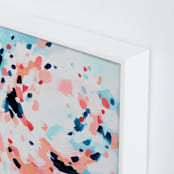 "Grapefruity" - Art Print in Coral by Katie Craig - Frame Close-up