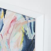 "Worry Lines" - Art Print in Soft Coral by Katie Schermbeck - Frame Close-up
