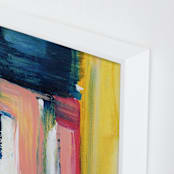 "Flags" - Art Print in midnight by Lindsay Megahed - Frame Close-up