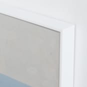 "Calm At Sea" - Art Print in Tranquil Blue by Amanda Phelps - Frame Close-up