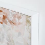 "Whispered 2" - Art Print in coral by Melanie Severin - Frame Close-up