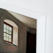 "Light and Reflection" - Art Print in Shadow Grey by Robert Deem - Frame Close-up