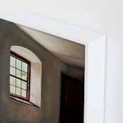 "Light and Reflection" - Art Print in Shadow Grey by Robert Deem - Frame Close-up