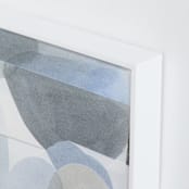 "Construct 3" - Art Print in Soft Blues by Ashleigh Ninos - Frame Close-up