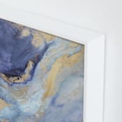 "Olympia Rises" - Art Print in Indigo by Julia Contacessi - Frame Close-up