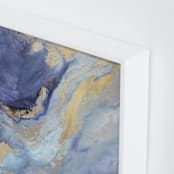"Olympia Rises" - Art Print in Indigo by Julia Contacessi - Frame Close-up