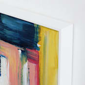 "Flags" - Art Print in midnight by Lindsay Megahed - Frame Close-up