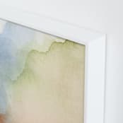 "Somewhere" - Art Print in Warm Pale Green by Artsy Canvas Girl Designs - Frame Close-up
