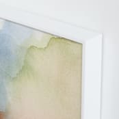 "Somewhere" - Art Print in Warm Pale Green by Artsy Canvas Girl Designs - Frame Close-up