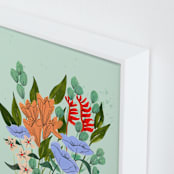 "Aerial" - Art Print in seafoam by Peggy Dean - Frame Close-up