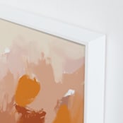 "Soft Earths" - Art Print in earthy clay by Svitlana Martynjuk - Frame Close-up