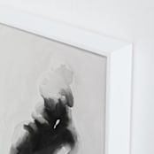 "mother embrace" - Art Print in Black by Kate Ahn - Frame Close-up