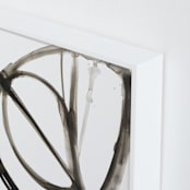 "Plant Cell 6" - Art Print in Charcoal by Mary Gaspar - Frame Close-up