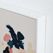 "Abstract Botanical Floral" - Art Print in coral pink by Caryn Owen - Frame Close-up