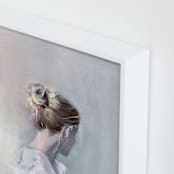 "Linger" - Art Print in soft pastel by Sarah McInroe - Frame Close-up