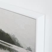 "LakeView II" - Art Print in Misty Grey by Amy Hall - Frame Close-up