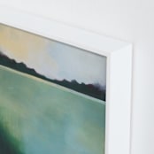 "Whispering Pines" - Art Print in Whisper Green by AlisonJerry - Frame Close-up