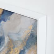 "Dancing at Dawn" - Art Print in Soft Blue by Julia Contacessi - Frame Close-up