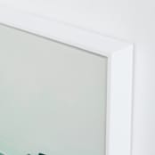 "Abstract Pacific Seascape Diptych 1" - Art Print in Greenish Turquoise by Caryn Owen - Frame Close-up