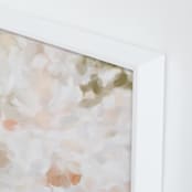 "Whispered 1" - Art Print in coral by Melanie Severin - Frame Close-up
