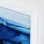 "Midnight Canyon" - Art Print in Midnight Blue by Rebecca Rueth - Frame Close-up