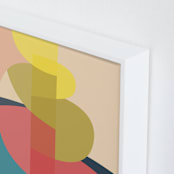"The Climb" - Art Print in Coral by Christina Flowers - Frame Close-up