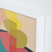 "The Climb" - Art Print in Coral by Christina Flowers - Frame Close-up