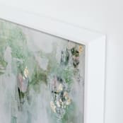 "Leaf It Alone" - Art Print in Sage Green by Christine Olmstead - Frame Close-up