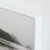 "LakeView II" - Art Print in Misty Grey by Amy Hall - Frame Close-up