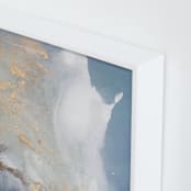"Undertow" - Art Print in Gray Blue by Julia Contacessi - Frame Close-up