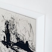 "Tour de Force II" - Art Print in Black and White by Carmen Guedez - Frame Close-up