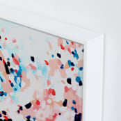 "Grapefruity Too" - Art Print in Coral by Katie Craig - Frame Close-up