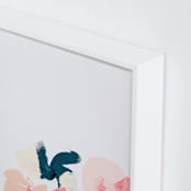 "January Botanical Abstract Print" - Art Print in Blush by Caryn Owen - Frame Close-up