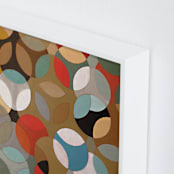 "Prime Oval" - Art Print in Tan by Lauren Enjeti - Frame Close-up
