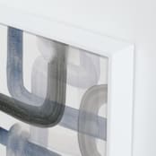 "Piping 2" - Art Print in Gray Tones by Kim Colthurst Johnson - Frame Close-up