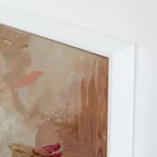 "Bourbon Splash" - Art Print in Amber Bourbon by Marguerite Andrews - Frame Close-up