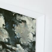"Night Clouds" - Art Print in Midnight Blue by Kelly Johnston - Frame Close-up