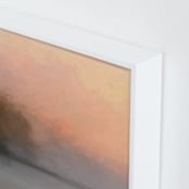 "Early Rise" - Art Print in Orange Sunburst by Amy Hall - Frame Close-up