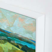 "Shore Thing" - Art Print in Sea Green by Jess Franks - Frame Close-up