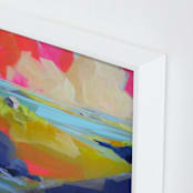 "Gone Coastal" - Art Print in Deep Blue by Jess Franks - Frame Close-up