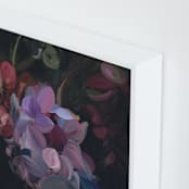 "Midnight Petals" - Art Print in Midnight Plum by Amy Hall - Frame Close-up