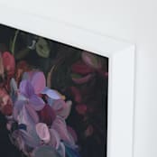 "Midnight Petals" - Art Print in Midnight Plum by Amy Hall - Frame Close-up
