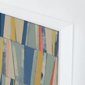 "Non Stop Fun" - Art Print in Lagoon by Pippin Schupbach - Frame Close-up
