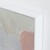 "Lay Down, Look Up" - Art Print in White by Kayla King - Frame Close-up