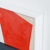 "Dippin In" - Art Print in White by Celeste Duffy - Frame Close-up